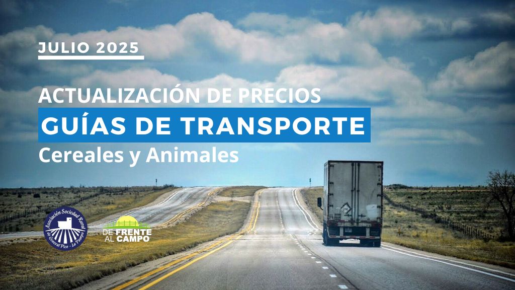 Actualización precios guías agropecuarias La Pampa