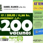 Daniel Blanco y Cía. S.A. | Lonquimay | Próximo Remate Feria el jueves 17 de julio de 2025