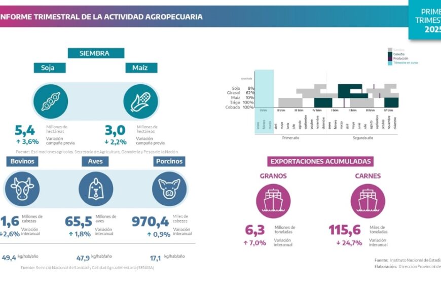 Reporte de Coyuntura Agropecuaria del Primer Trimestre de 2025 en Buenos Aires