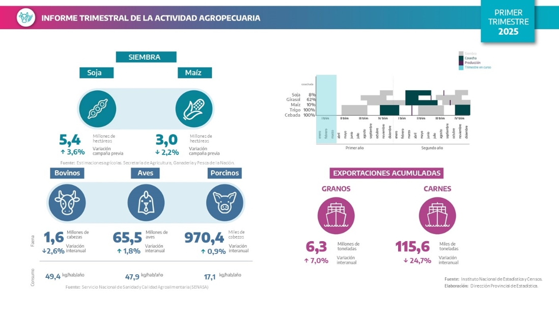 Reporte de Coyuntura Agropecuaria del Primer Trimestre de 2025 en Buenos Aires