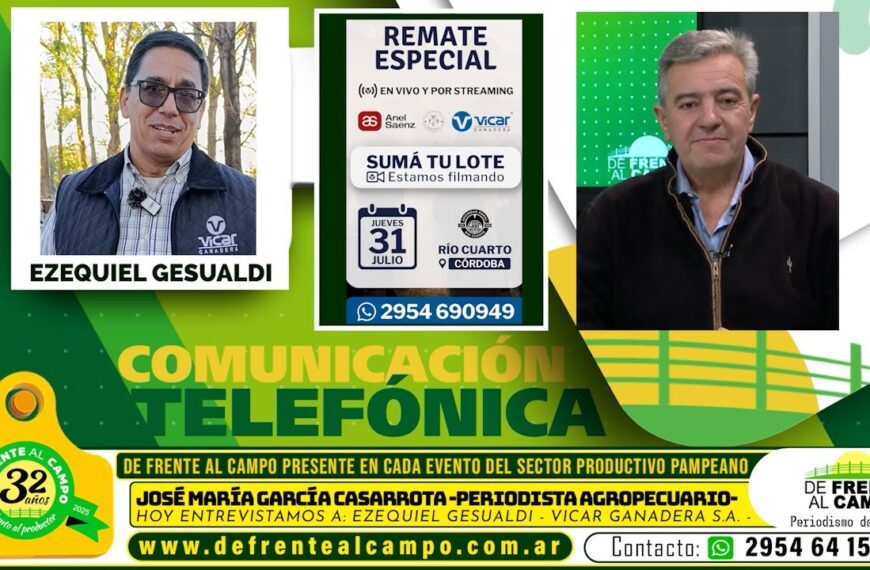 Entrevista: Vicar Ganadera anuncia un histórico remate ganadero en Río Cuarto vía internet