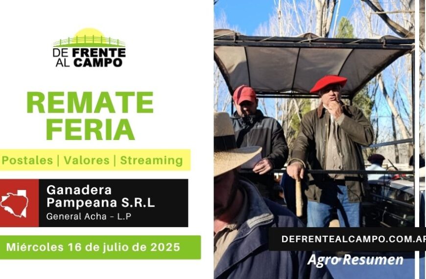 Remate Feria de Ganadera Pampeana SRL | General Acha | Miércoles 16/07/2025