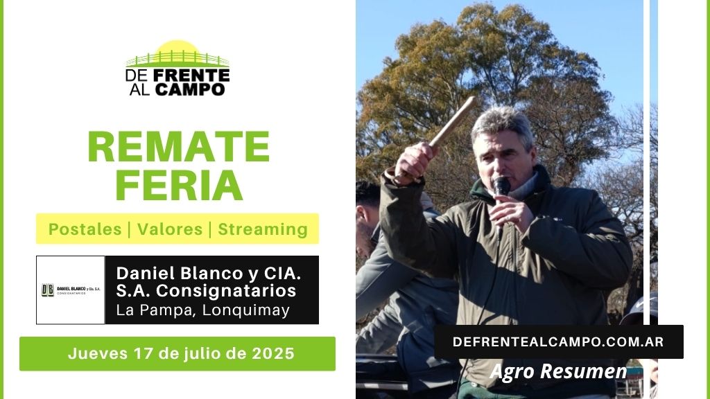Remate Feria de Daniel Blanco y CIA. S.A. Consignatarios | Lonquimay | Jueves 17/07/2025