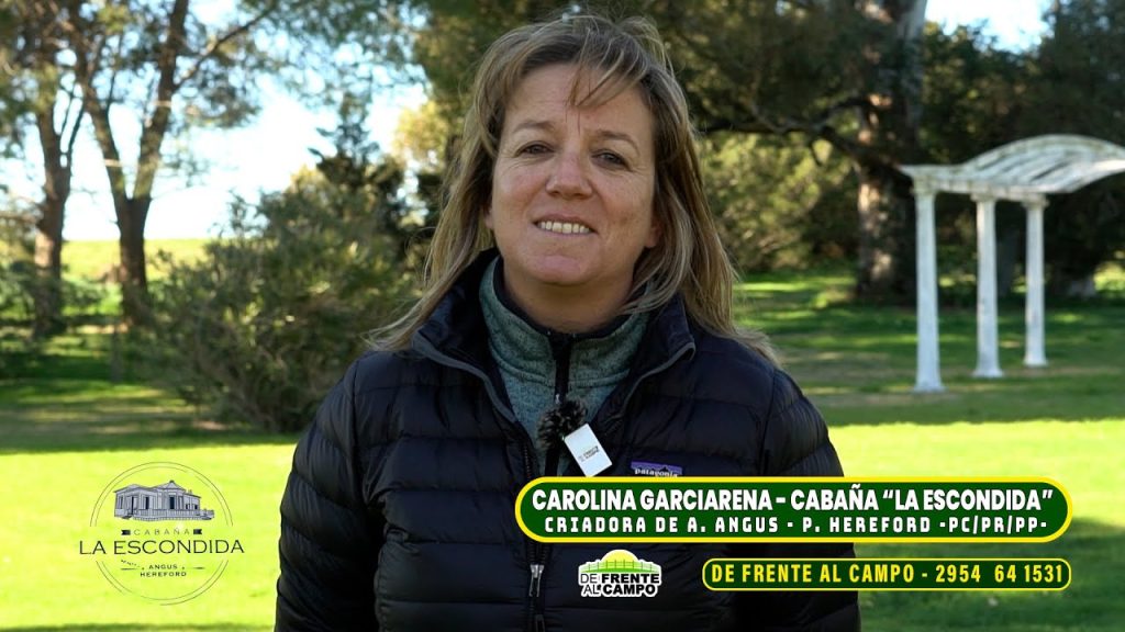 Carolina Garciarena en Cabaña La Escondida