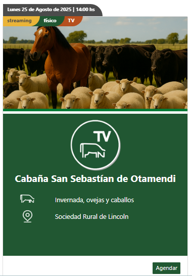 Colombo y Magliano S.A | Lincoln | Próximo Remate Feria el lunes 25 de agosto de 2025