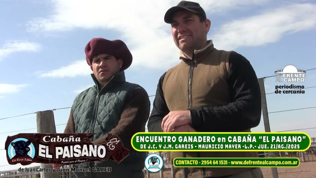 Disertantes en el Encuentro Ganadero El Paisano en Mauricio Mayer.