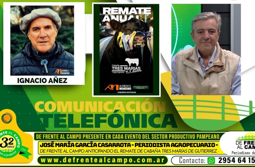 Entrevista: Ignacio Añez adelantó el remate de Cabaña Tres Marías con Alfredo S. Mondino