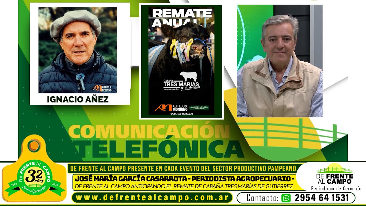 Entrevista: Ignacio Añez adelantó el remate de Cabaña Tres Marías con Alfredo S. Mondino