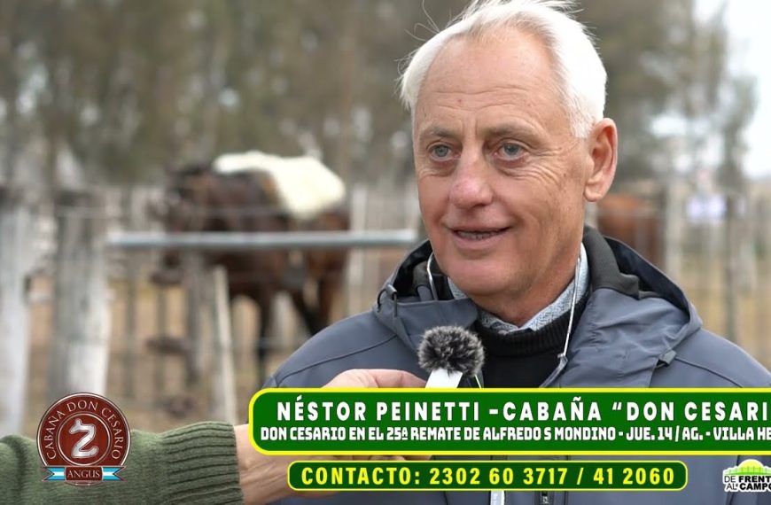 Entrevista: Néstor Peinetti – Remate de reproductores Don Cesario en Villa Huidobro