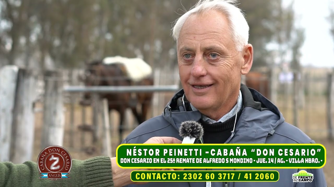 Entrevista: Néstor Peinetti – Remate de reproductores Don Cesario en Villa Huidobro