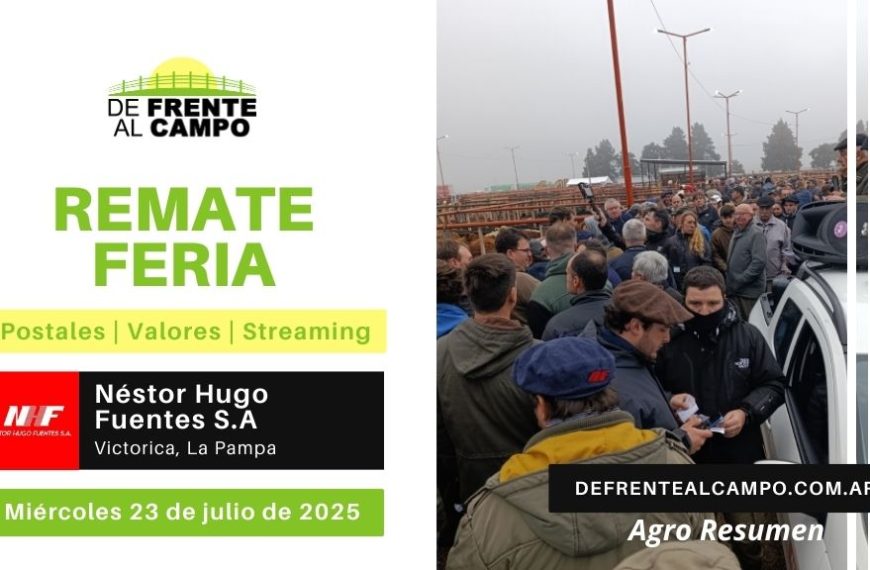 Remate Feria de Néstor H. Fuentes S.A. | Victorica, La Pampa | Miércoles 23/07/2025