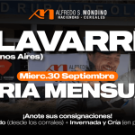 Alfredo S. Mondino | Olavarría | Próximo Remate Feria el martes 30 de septiembre de 2025