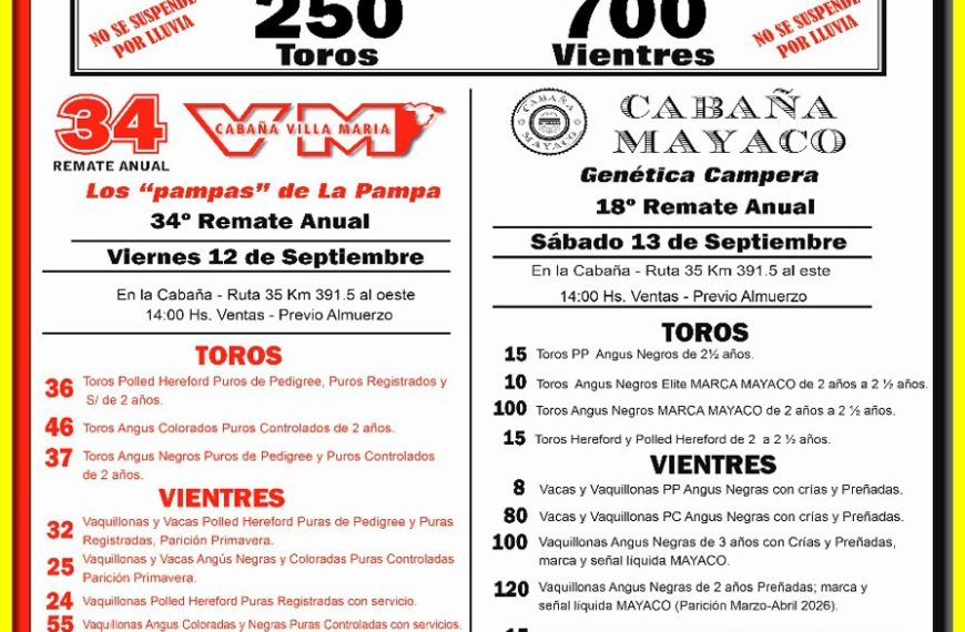 Brandemann Consignataria | Eduardo Castex | Próximo Remate Feria el sábado 13 de septiembre de 2025