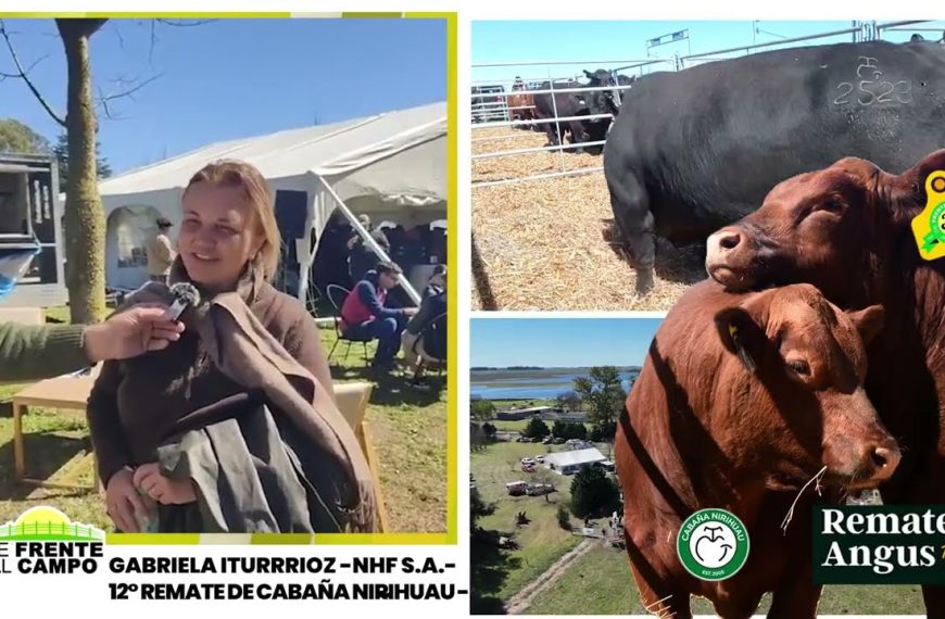 Entrevista a la Gte. Gabriela Iturrioz en el 12° remate de la Cabaña Nirihuau