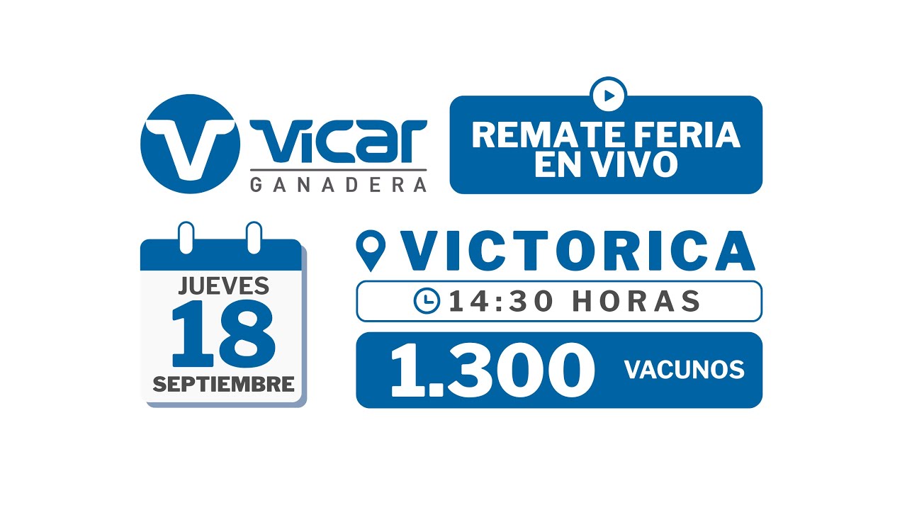Vicar Ganadera S.A. | Victorica | Próximo Remate Feria el jueves 18 de septiembre de 2025