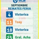 Vicar Ganadera S.A. | Toay, La Pampa | Próximo Remate Feria el Jueves 11 de septiembre de 2025