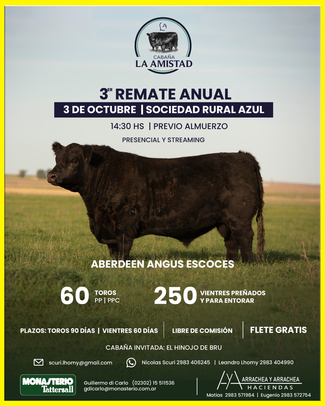 Cabaña La Amistad | Azul | Próximo Remate Feria el viernes 3 de octubre de 2025