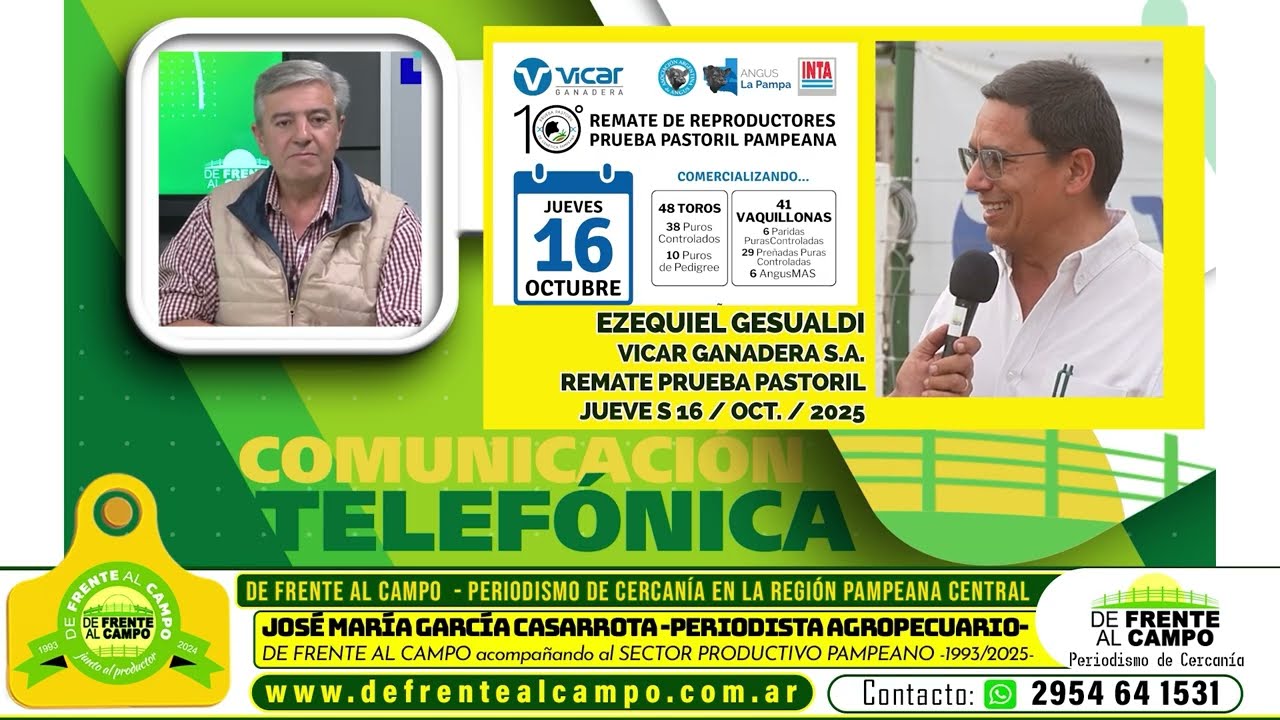 Entrevista: Ezequiel Gesualdi anticipó el 10º remate Prueba Pastoril Genética Pampeana en Victorica