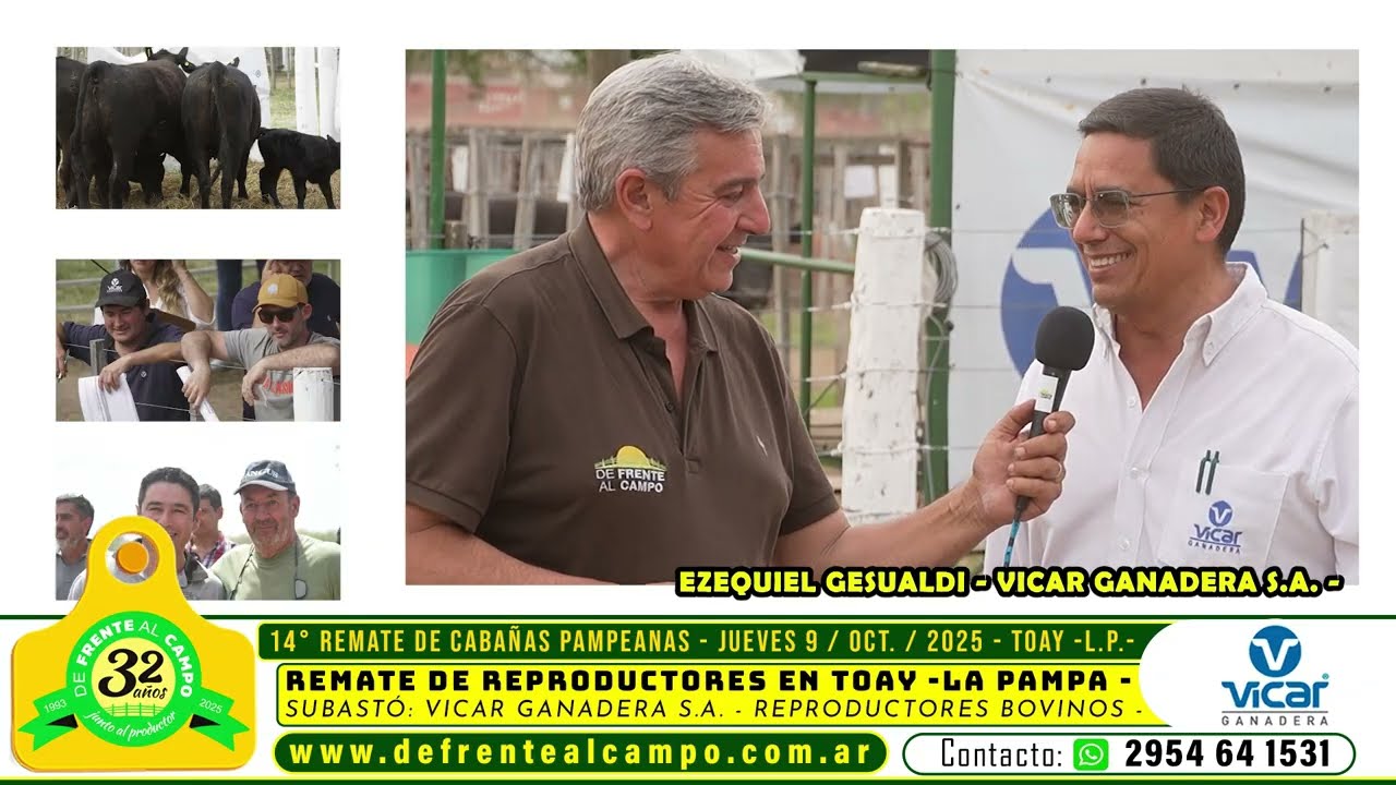 Entrevista: Ezequiel Gesualdi de Vicar Ganadera sobre el 14° remate de cabañas pampeanas: «Una verdadera fiesta que emociona»