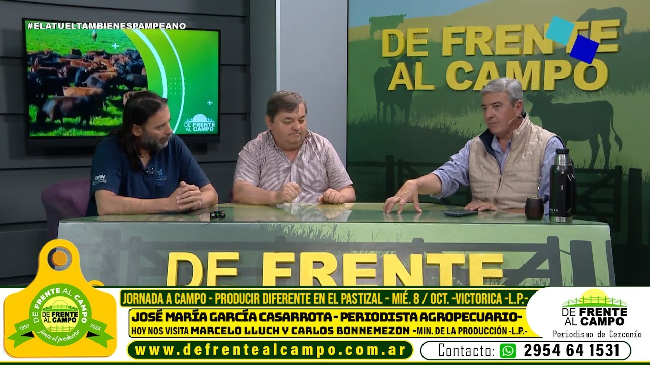 Jornada a campo en Victorica: Lluch y Bonnemezón dialogaron con De Frente al Campo