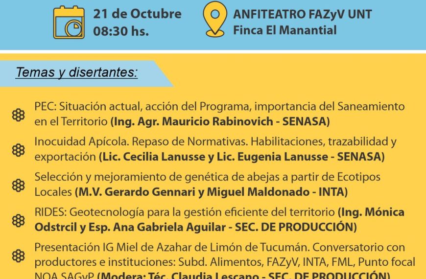 Apicultores observando panal de abejas durante la Jornada de Actualización Apícola NOA 2025 en Tucumán.
