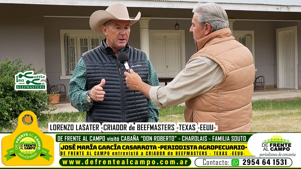 Criador de Beefmasters visitó campos en La Pampa