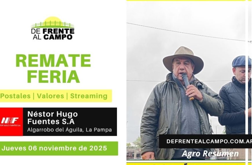 Remate Feria de Néstor Hugo Fuentes S.A. | Algarrobo del Águila | Jueves 06/11/2025
