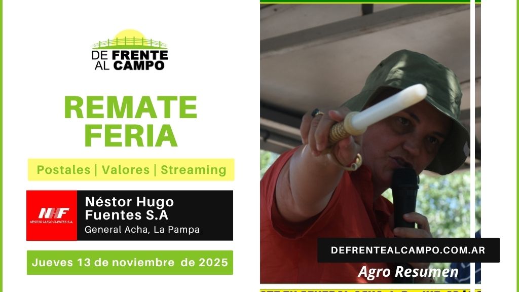 Remate Feria de Néstor Hugo Fuentes S.A. | General Acha | Jueves 13/11/2025