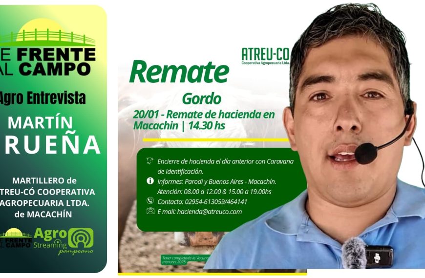 Entrevista: Martín Urueña analizó el primer remate de gordo 2026 de ATREU-CÓ