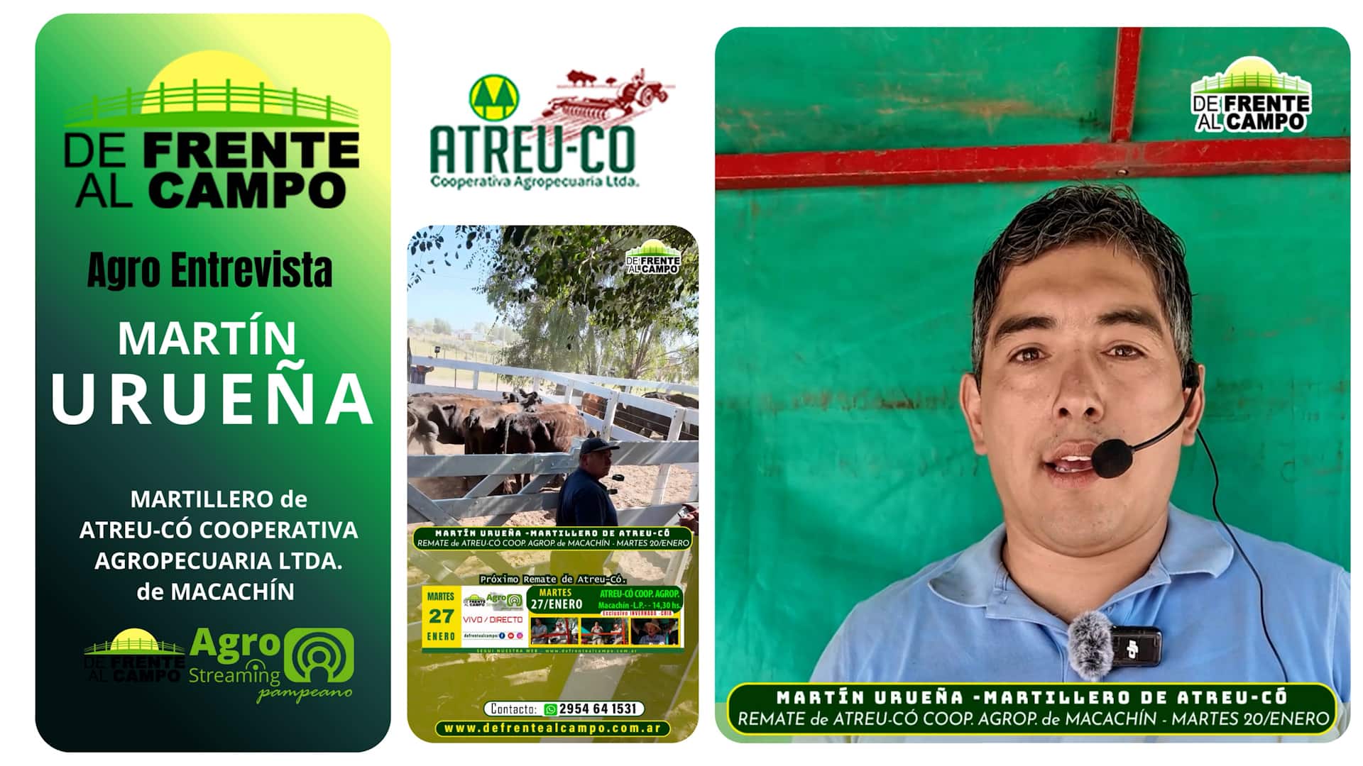 Entrevista: Martín Urueña analizó el primer remate de gordo 2026 de ATREU-CÓ