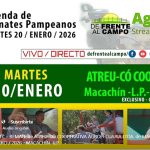 ATREU-CO | Macachín | Próximo Remate Feria el martes 20 de enero de 2026