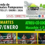 ATREU-CO | Macachín | Próximo Remate Feria el martes 27 de enero de 2026