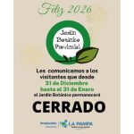 Cierran el Jardín Botánico Provincial de Toay durante todo el mes de enero