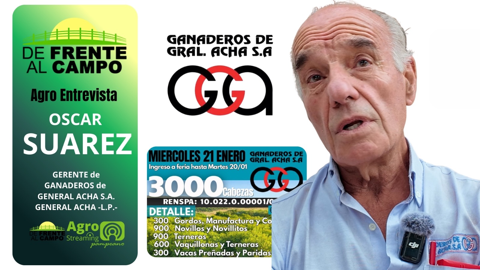 Entrevista: Oscar Suárez analizó el remate de inicio de año en General Acha