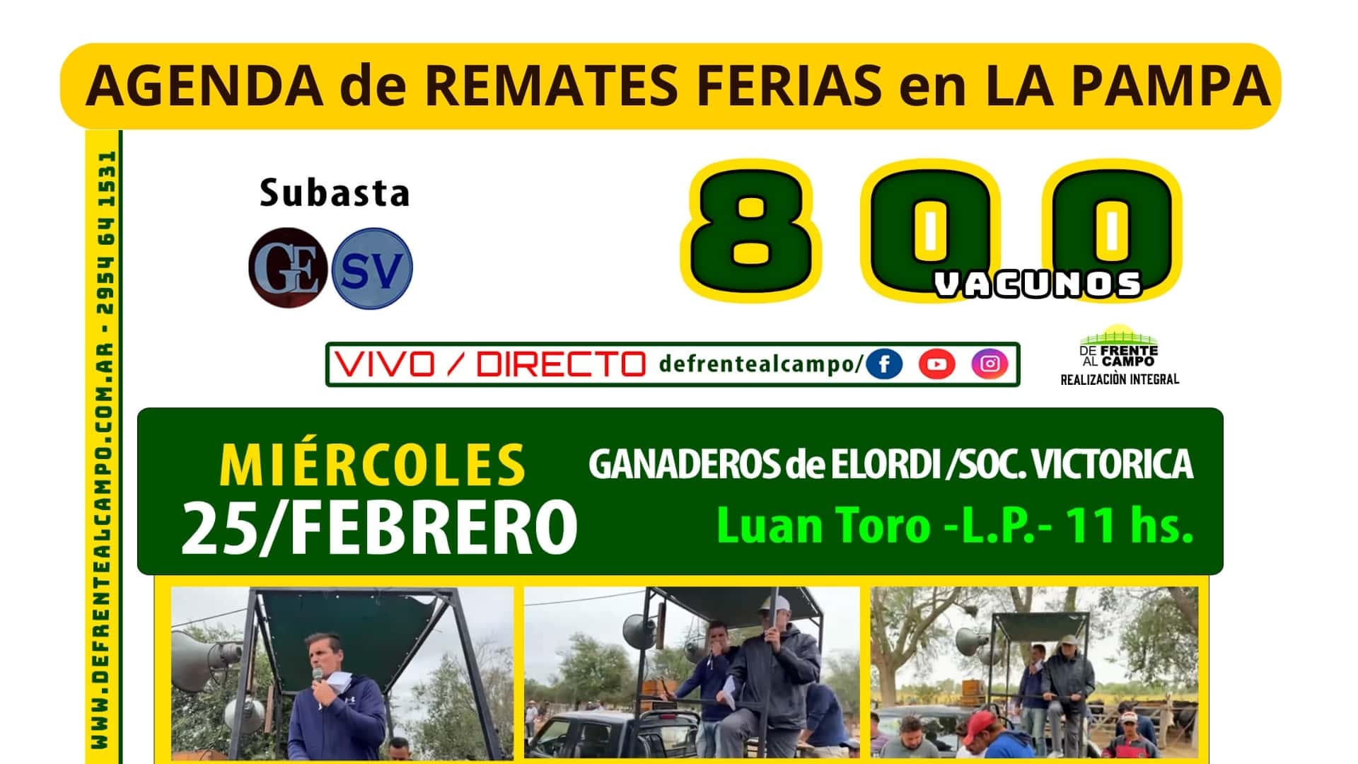 Ganaderos de Elordi | Luan Toro | Próximo Remate Feria el miércoles 25 de febrero de 2026