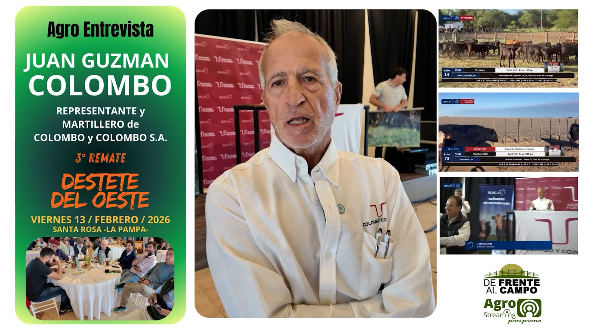 Juan Guzmán Colombo -Rpte. y martillero de Colombo y Colombo S.A.-