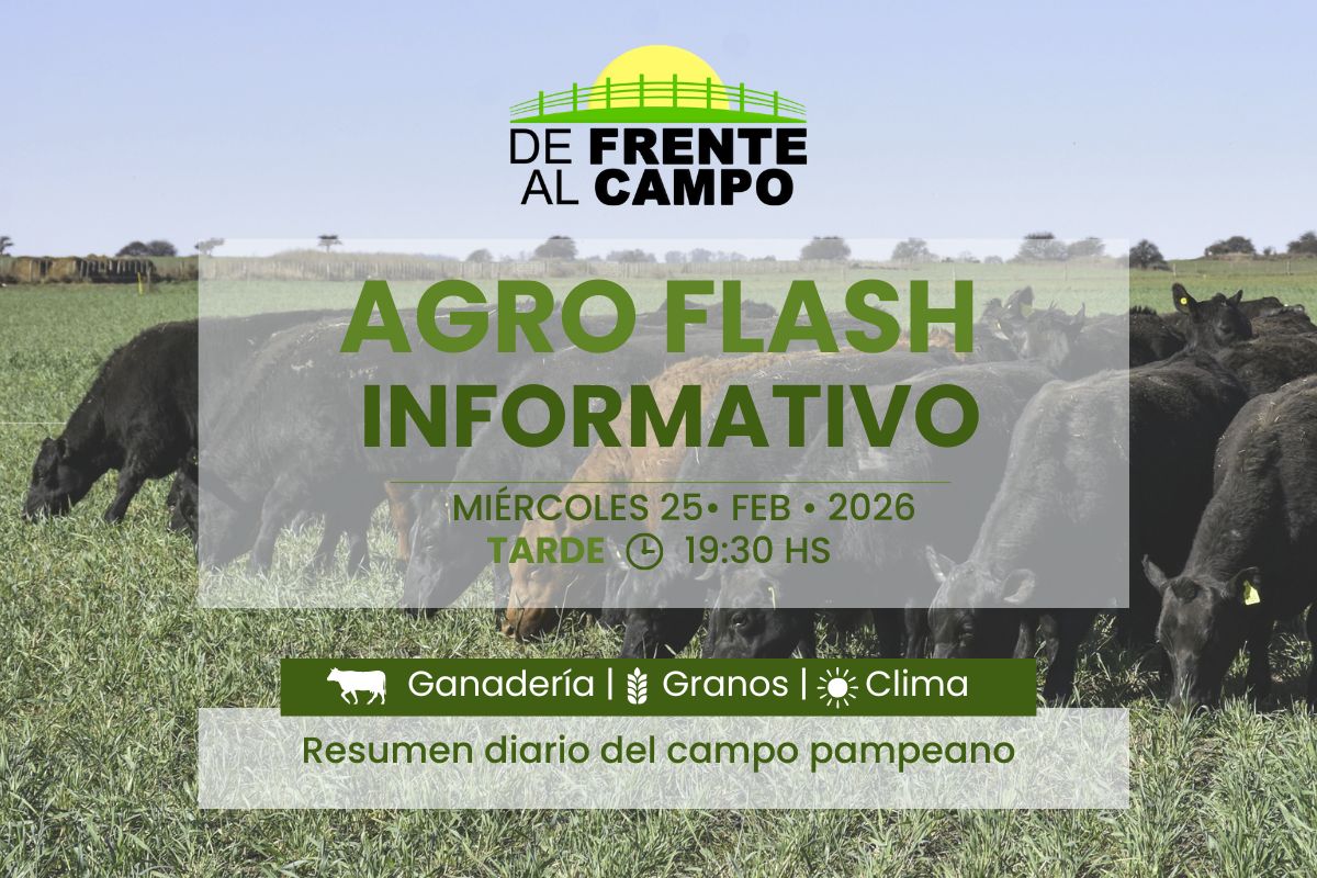 Agro Flash Tarde | Edición del miércoles 25/02/2026