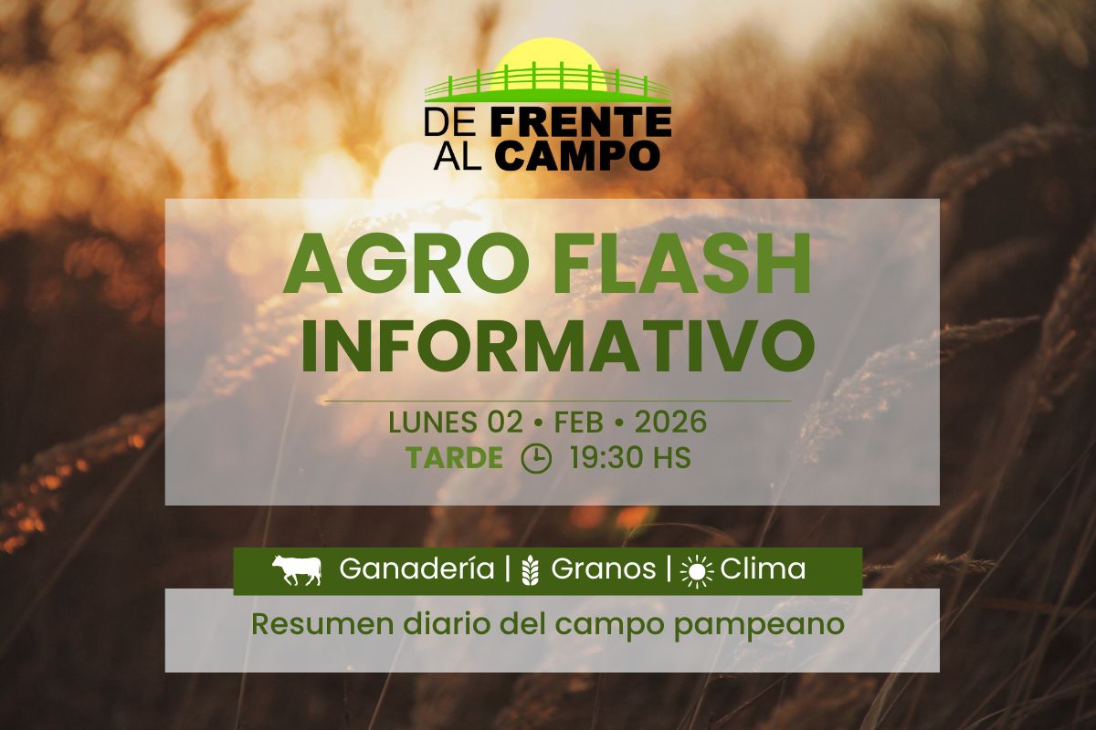 Agro Flash Tarde | Mercados, lluvias en La Pampa y récord exportador | Lunes 02/02/2026