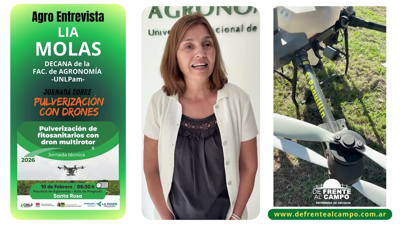 Entrevista: Lia Molas destacó la capacitación en pulverización con drones en La Pampa