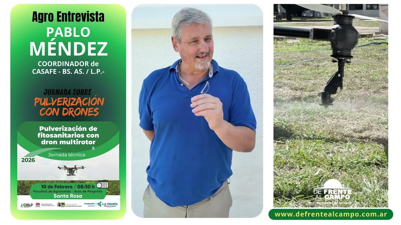 Entrevista: Pablo Méndez destacó la capacitación sobre pulverización con drones en La Pampa
