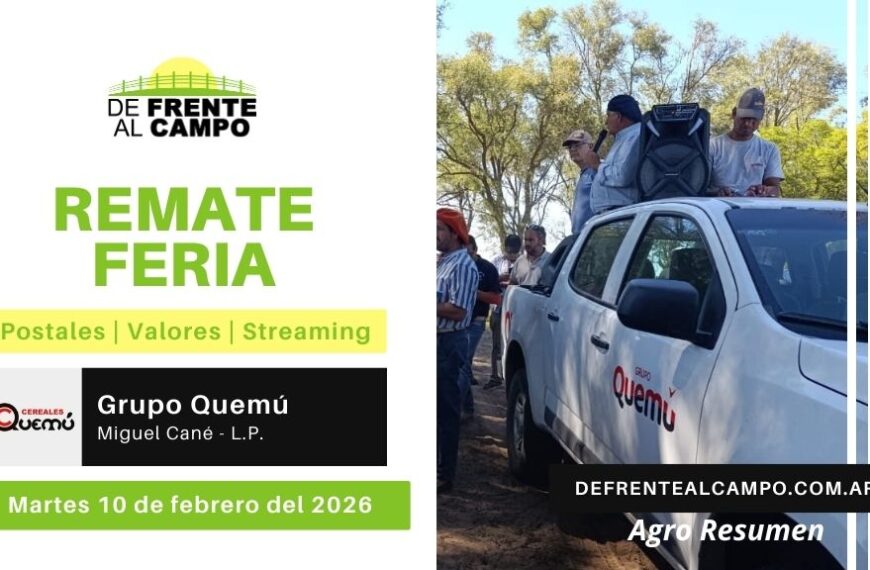 Remate Feria de Grupo Quemú | Miguel Cané | Martes 10/02/2026
