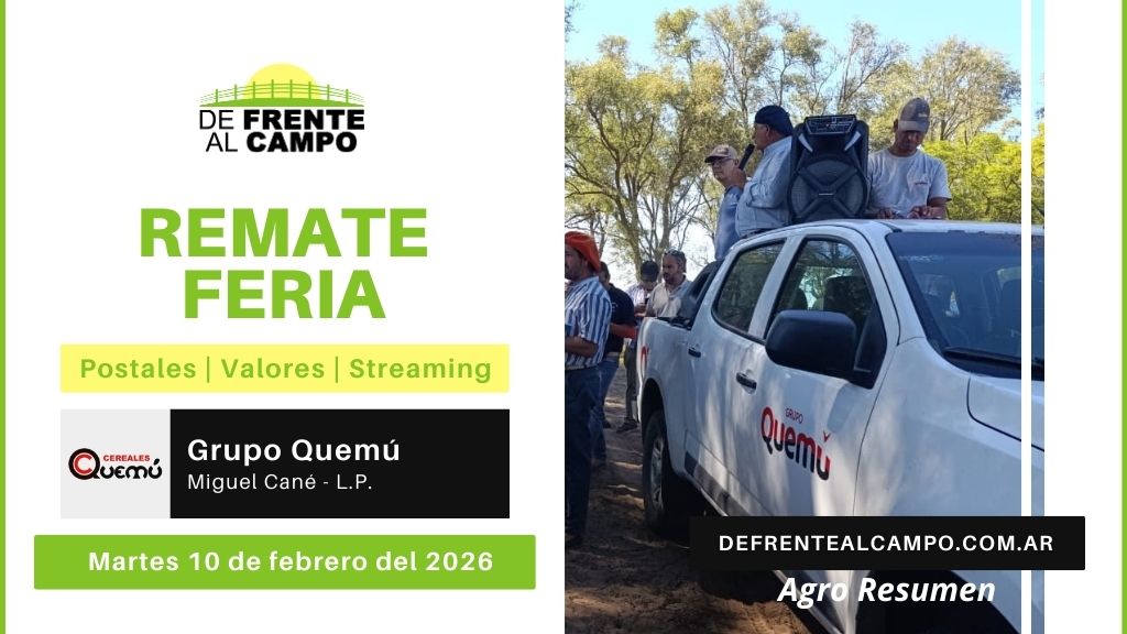 Remate Feria de Grupo Quemú | Miguel Cané | Martes 10/02/2026