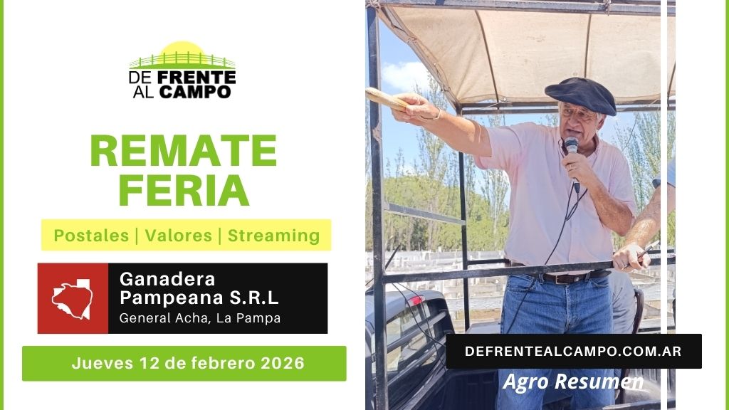 Remate Feria de Ganadera Pampeana SRL | General Acha | Jueves 12/02/2026