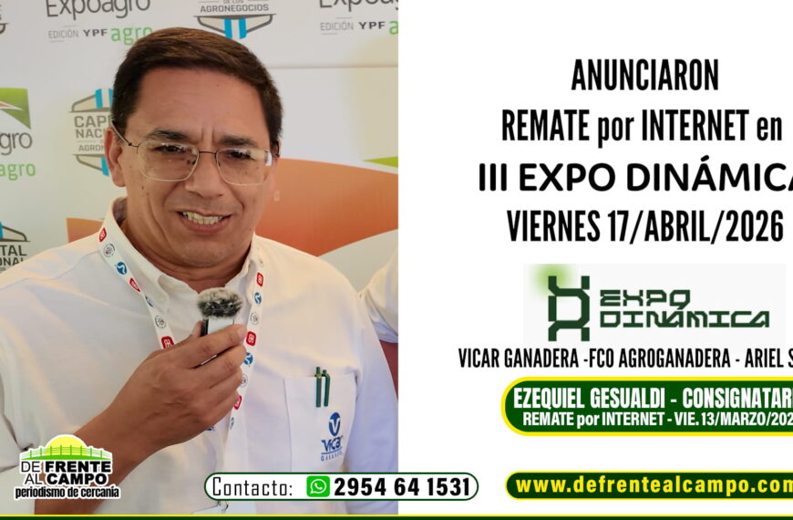 Vicar Ganadera anunció Remate por Internet en Expo Dinámica