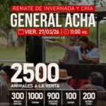 Néstor Hugo Fuentes S.A. | General Acha | Próximo Remate Feria el Viernes 27 de marzo de 2026