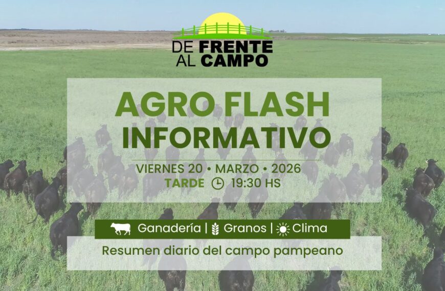 Agro Flash Tarde | Edición del Viernes 20/03/2026