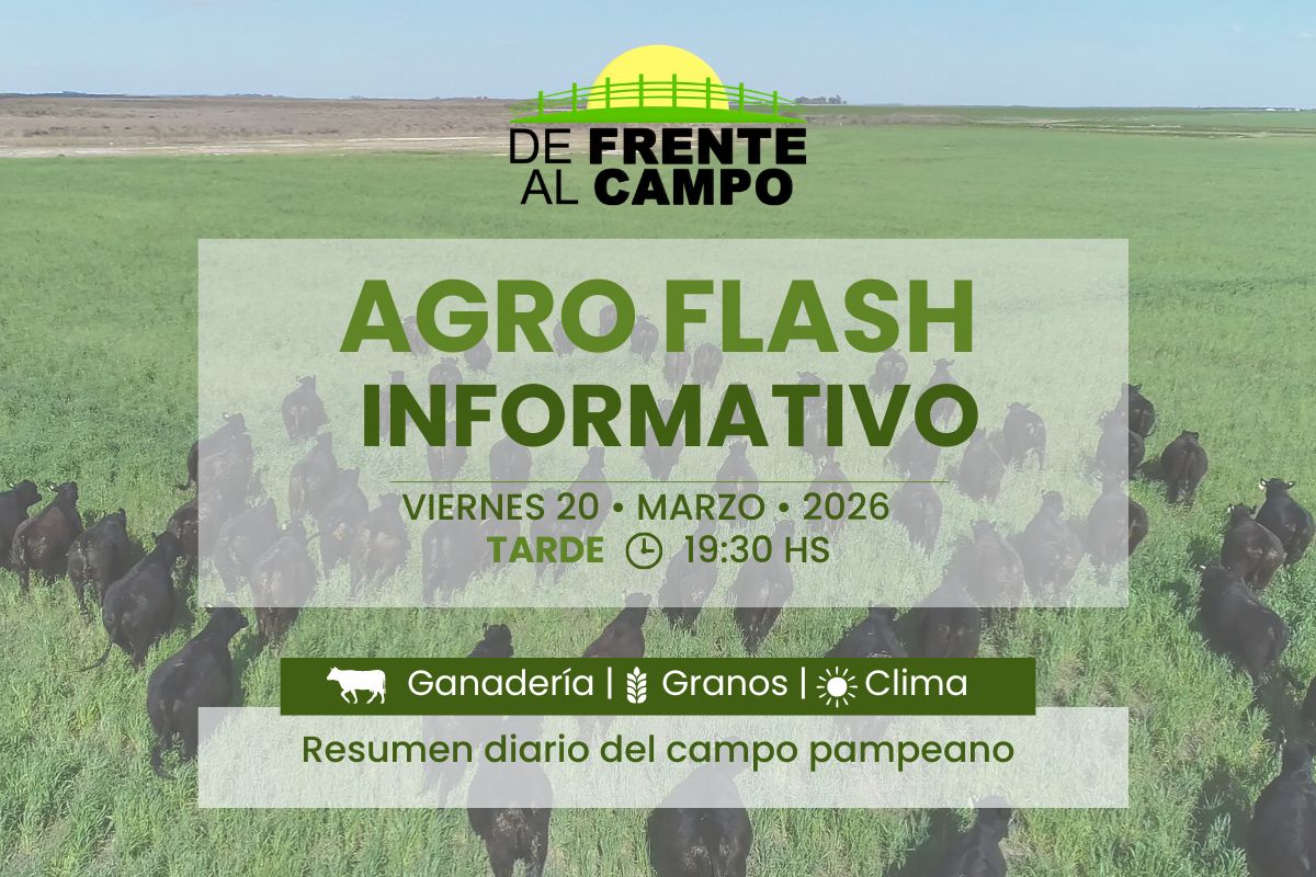 Agro Flash Tarde | Edición del Viernes 20/03/2026