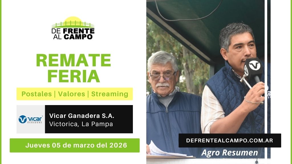 Remate Feria de Vicar Ganadera S.A. | Victorica | Jueves 05/03/2026